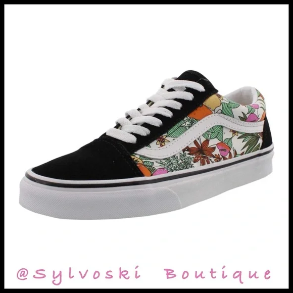 🌴 VANS OLD SKOOL IN Women – Multi Tropic/Black/True White NWT - Picture 3 of 8